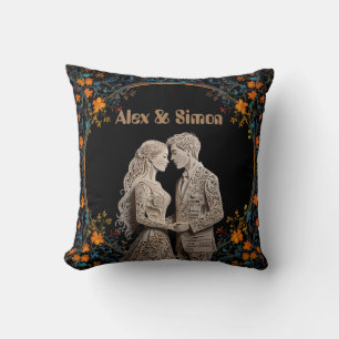 Bride & Groom Royal Classic Throw Pillow