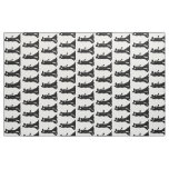 Bride Groom Silhouette Wedding Fabric