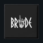 Bride Groom Skeleton Gothic Wedding Engagement Hal Magnet<br><div class="desc">Bride Groom Skeleton Gothic Wedding Engagement Halloween</div>