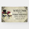 Bride & Groom Skull Wedding Banner