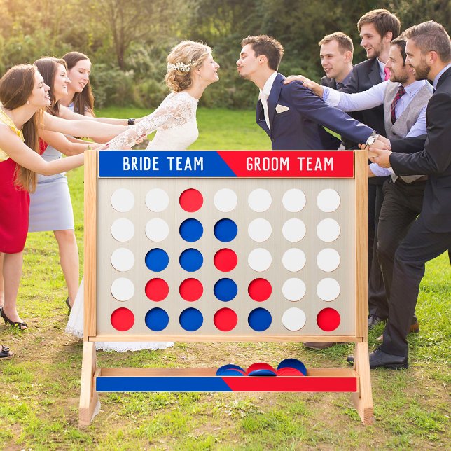 Bride Groom Teams Outdoor Wedding Huge Game Fast Four (Bride Groom Teams Outdoor Wedding Huge Game Fast Four
)