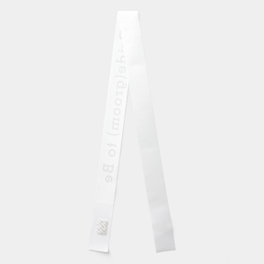 Bride(groom) to Be sash (Back)