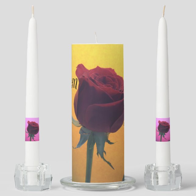 Bride Groom Unity Candle Set (Front)