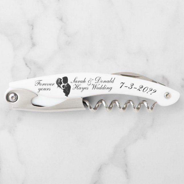BRIDE & GROOM WAITER'S CORKSCREW (Front)