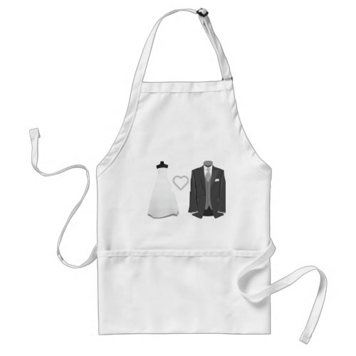 Bride  Groom Wedding Apron