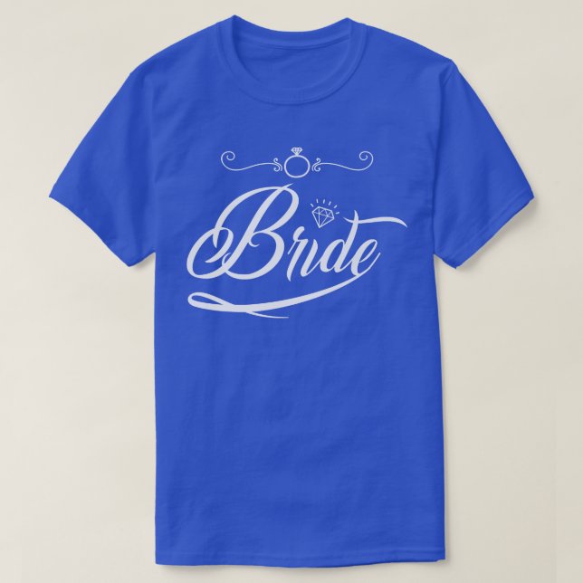 Bride Groom Wedding Bachelorette Party Marriage Br T-Shirt (Design Front)