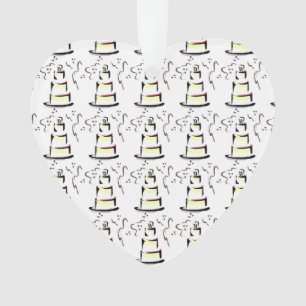 Bride & Groom Wedding Cake Ornament