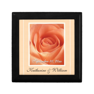 Bride & Groom Wedding Date Keepsake Gift Box