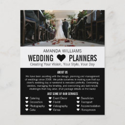 Bride &amp; Groom, Wedding Event Planner Advertising Flyer