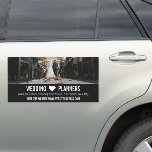 Bride  Groom Wedding Event Planner Car Magnet