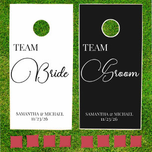 Bride Groom Wedding Games Monogram Date 
