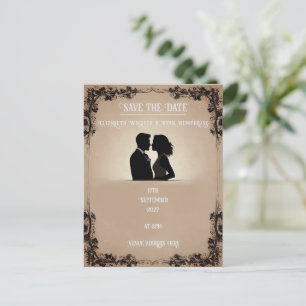 Bride & Groom Wedding Invitation Postcard