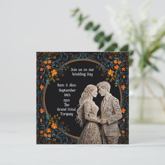 Bride & Groom Wedding Personalized  (Standing Front)