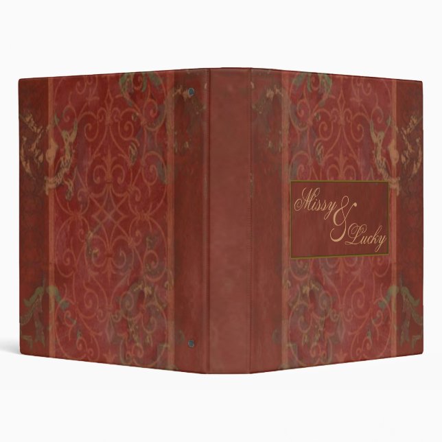 Bride & Groom Wedding Planner/Album 3 Ring Binder (Background)