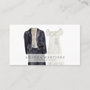 Bride & Groom Wedding Planner Business Card