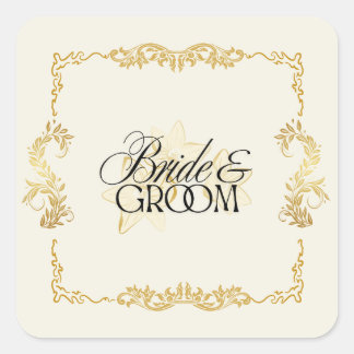 Bride & Groom Wedding Stickers