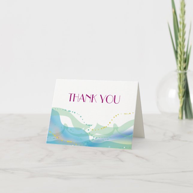 BRIDE & GROOM Wedding Thank You Card (Front)
