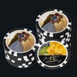 Bride & Groom Yellow Rose Wedding Design Poker Chips<br><div class="desc">Wedding / Anniversary poker chips ready for you to personalized✔NOTE: ONLY CHANGE THE TEMPLATE AREAS NEEDED! 😀 If needed, you can remove the text and start fresh adding whatever text and font you like. 📌If you need further customization, please click the "Click to Customize further" or "Customize or Edit Design"...</div>