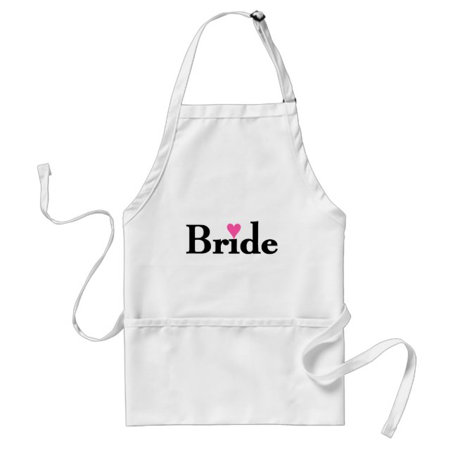 Bride Heart Adult Apron (Front)