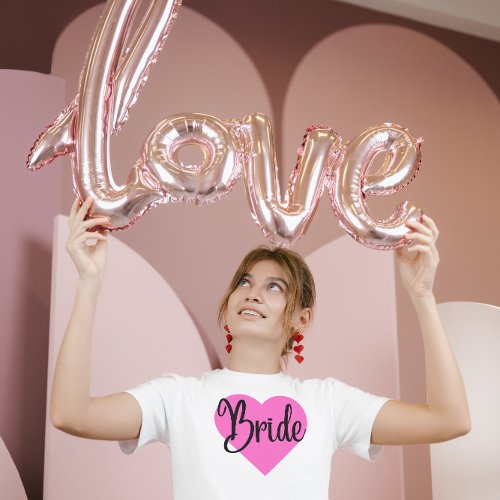 Bride Heart T_Shirt _ black lettering