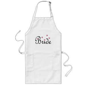 Bride Hearts Long Apron