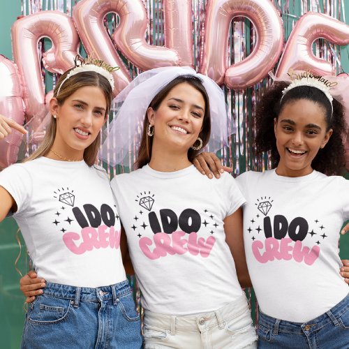 Bride I do crew bachelorette bridesmaid T_Shirt