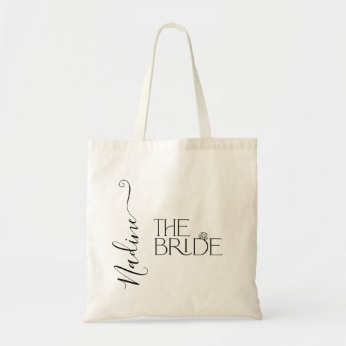 Bride I Do Crew Custom Name Wedding Ring Tote Bag