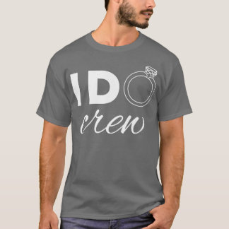 Bride I Do Crew Retro Bachelorette Funny Hen Night T-Shirt