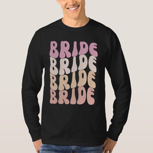 Bride I Do Crew Retro Bachelorette Party Bride Bri T-Shirt (Front)