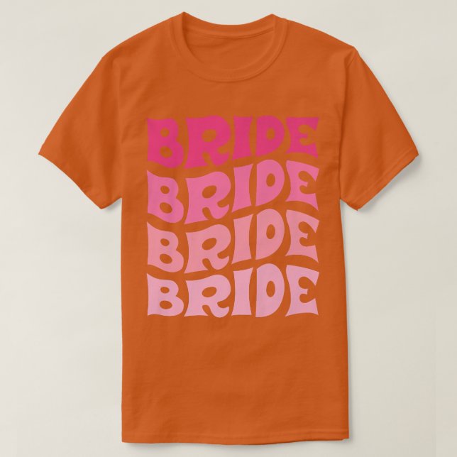 Bride I Do Crew Retro Bachelorette Party Bride Bri T-Shirt (Design Front)