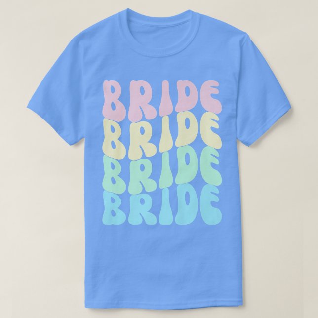 Bride I Do Crew Retro Bachelorette Party Bride Bri T-Shirt (Design Front)