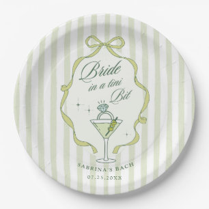 Bride in a Tini Bit Bachelorette Paper Plates