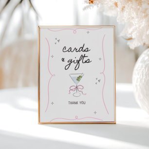 Bride In A Tini Bit Bridal Shower Cards Gifts Poster