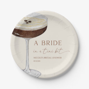 Bride In A Tini Bit Expresso Martini Bridal Shower Paper Plates