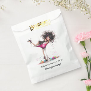 Bride in a Tini Bit Martini Bachelorette Party Favor Bag