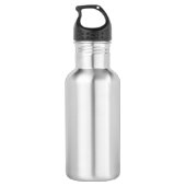 Bride in a Veil Holding Flowers Bridal Shower Stainless Steel Water Bottle (Back)