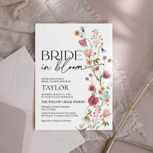 Bride In Bloom Bridal Shower Invitation