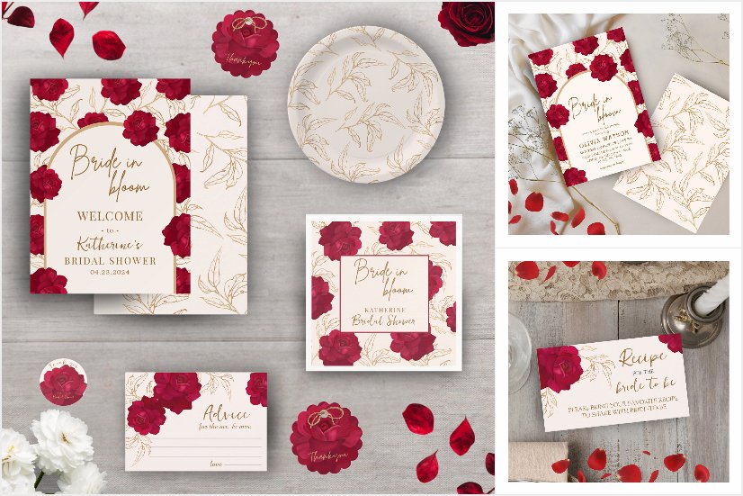 Bride in bloom floral Bridal shower Collection