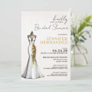 Bride in Bloom Sunflowers Bridal Shower Invitation