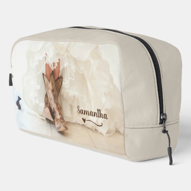 Bride in Boots Dopp Kit (Right Corner)