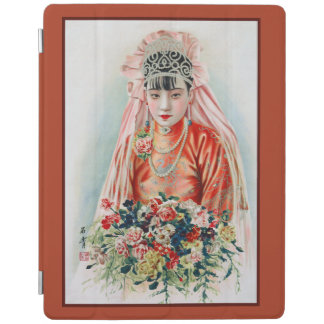 Bride in Red at Chinese Wedding in Shanghai iPad Smart Cover