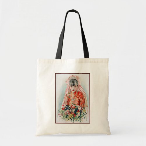 Bride in Red at Chinese Wedding in Shanghai Tote Bag