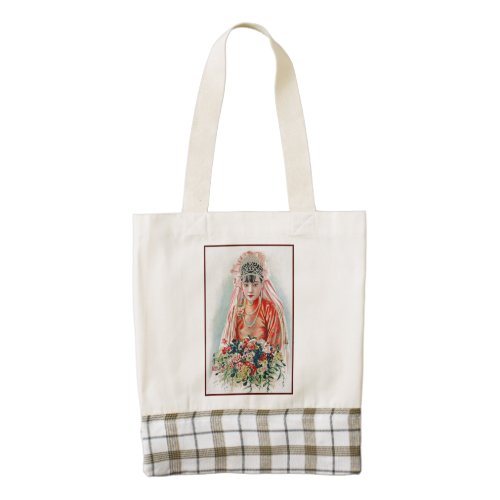 Bride in Red at Chinese Wedding in Shanghai Zazzle HEART Tote Bag