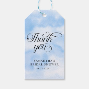 Bride Is On Cloud Nine Bridal Shower Thank you Gift Tags