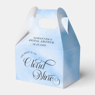 Bride Is On Cloud Nine Bridal Shower Welcome Favor Boxes
