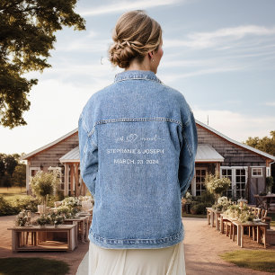 Bride Just Married Denim Jacket