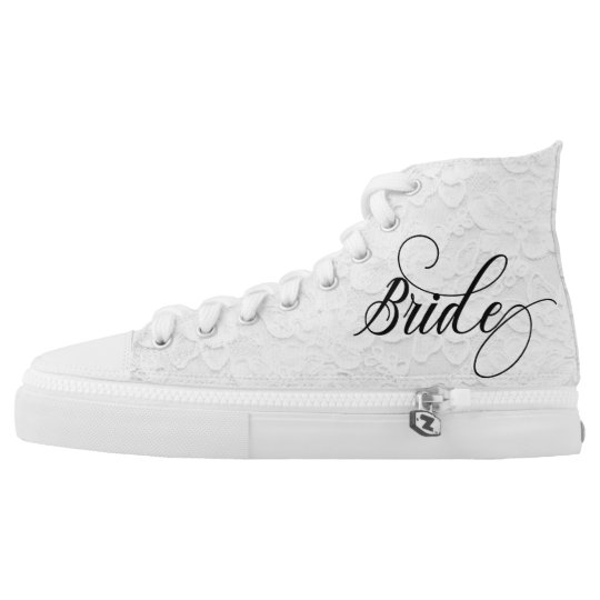 wedding high top sneakers