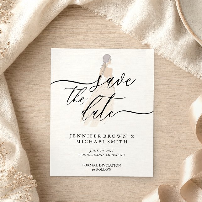 Bride Lady Save The Date Flyer (Creator Uploaded)