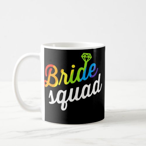 Bride LGBT Rainbow Flag Lesbian Bachelorette Coffee Mug