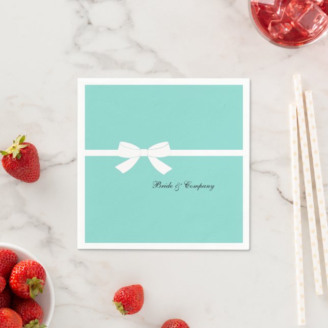 Bride LIttle Black Dress Shower Party Napkins (Insitu)